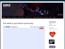 Tablet Screenshot of dancemetrodc.org